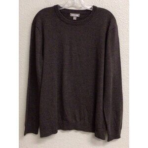 Ash & Erie Men’s 100% Merino Wool Crewneck Sweater Brown Size XL